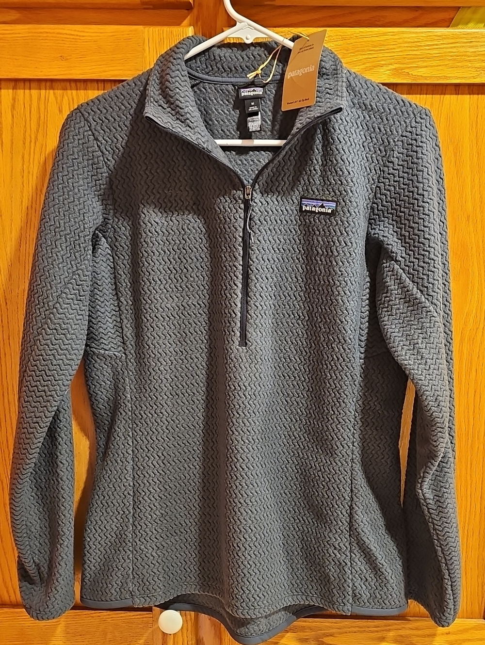 Patagonia Gray Textured Half-Zip Pullover Sweater